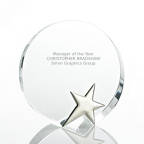 View larger image of Silver Star Accent Trophy - Round